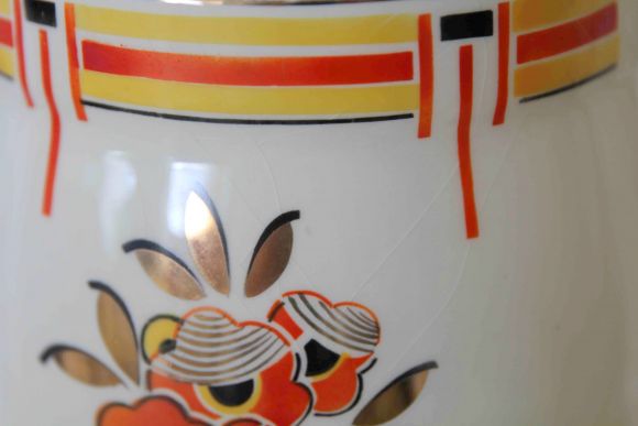 Яркий фарфоровый набор для ванной комнаты или спальни