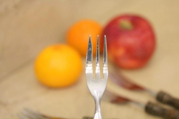 Винтажные вилки с деревянной ручкой