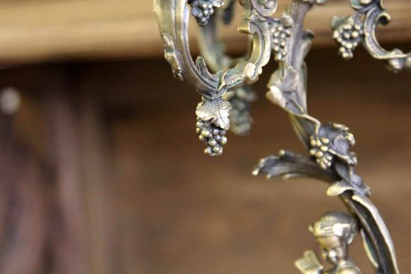 Роскошные бронзовые канделябры
