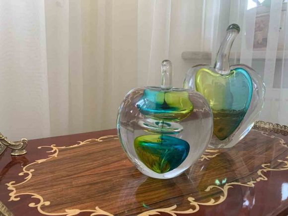 Хрустальные яблоки мурано