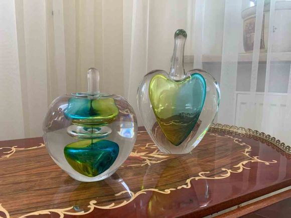 Хрустальные яблоки мурано