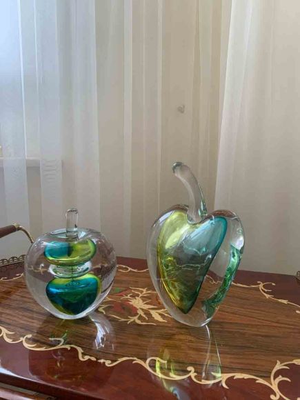 Хрустальные яблоки мурано