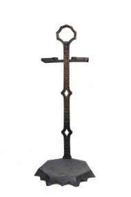 Зонтница из черного металла с готическим рисунком. Европа