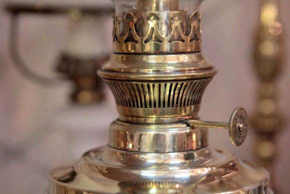 Латунная лампа. Керосинка. KOSMOSBRENNIR.Европа. Начало 20 века