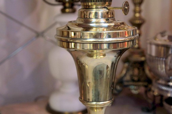 Латунная лампа. Керосинка. KOSMOSBRENNIR.Европа. Начало 20 века