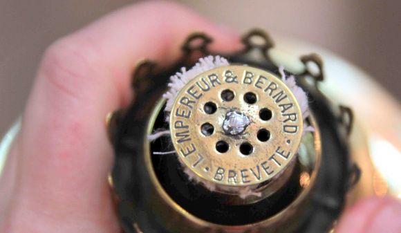 Латунная лампа. Керосинка. KOSMOSBRENNIR.Европа. Начало 20 века