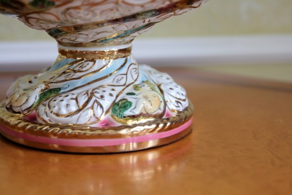Антикварная ваза - конфетница, Италия Каподимонте