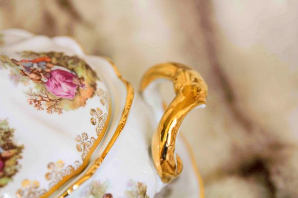 Немецкая супница - террин ручной работы LOVE  STORY