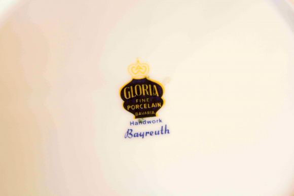 Немецкая супница - террин ручной работы LOVE  STORY