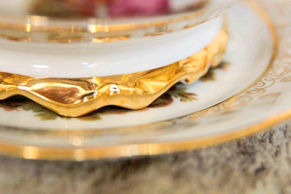 Немецкая супница - террин ручной работы LOVE  STORY