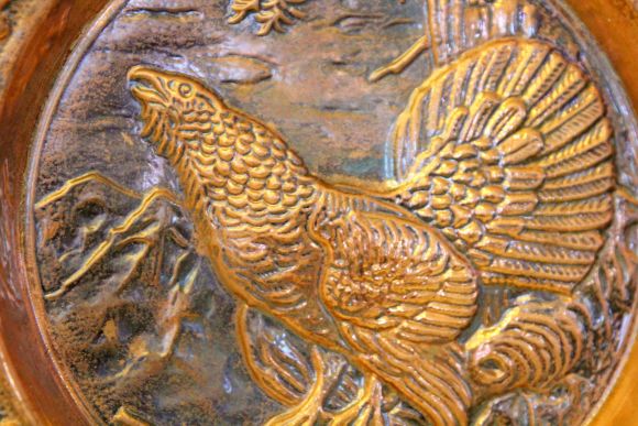 Чудесное панно из меди - Тетерев