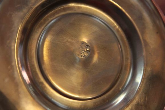 Редкая медная старинная лампа. Европа. Начало 20 века