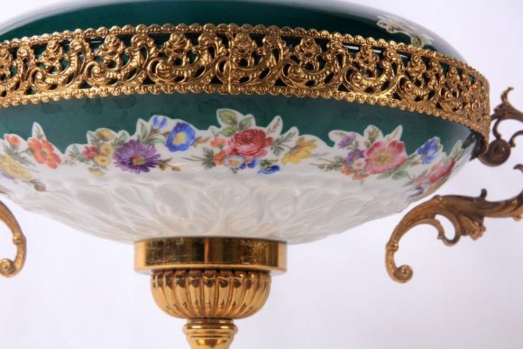 Невероятная Ваза глубокого зеленого цвета. Европа.Начало 20 века