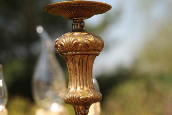 Очень красивая, антикварная люстра. Европа. Начало 20 века