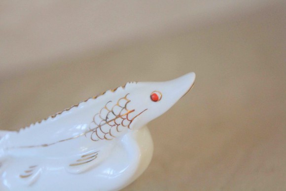 Осетр стерлядь Фарфоровая статуэтка СССР