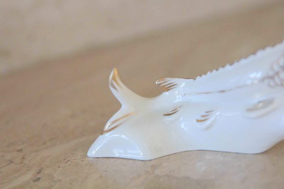 Осетр стерлядь Фарфоровая статуэтка СССР