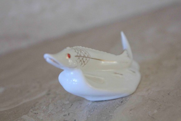 Осетр стерлядь Фарфоровая статуэтка СССР