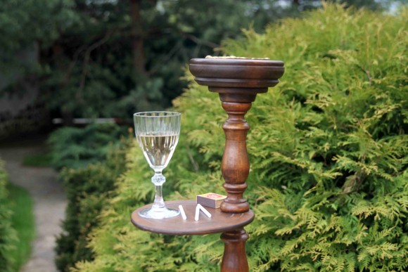 Винтажная интерьерная пепельница - столик. Европа. Начало 20 века