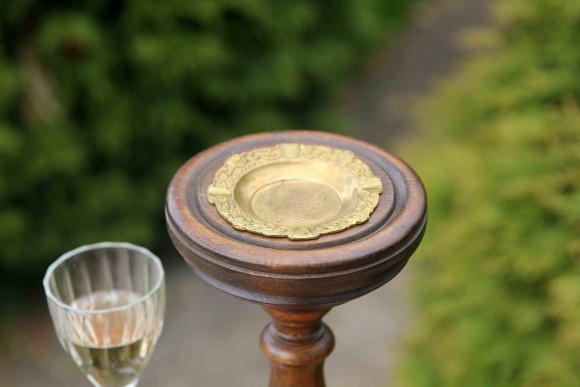 Винтажная интерьерная пепельница - столик. Европа. Начало 20 века