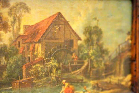 Чудесная винтажная картина голландский дом