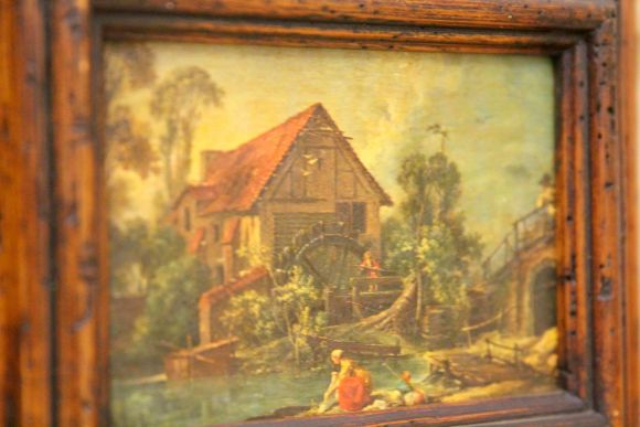 Чудесная винтажная картина голландский дом