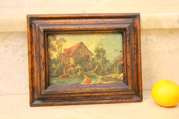 Чудесная винтажная картина голландский дом