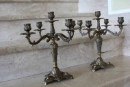 Роскошная бронзовая пара подсвечников, сделанные в Европе