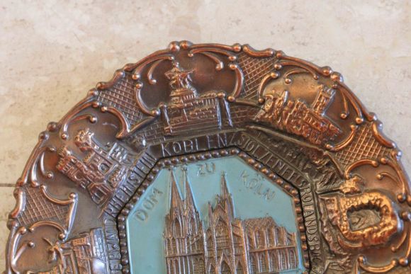 Антикварная тарелка настенная "Кельн" .Европа.Начало 20 века