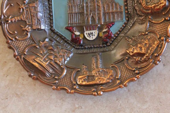 Антикварная тарелка настенная "Кельн" .Европа.Начало 20 века