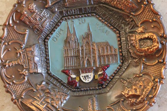 Антикварная тарелка настенная "Кельн" .Европа.Начало 20 века