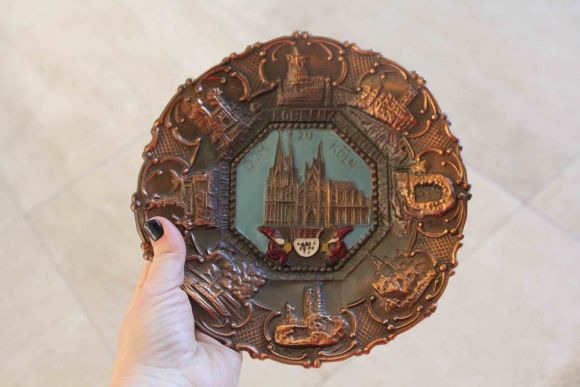 Антикварная тарелка настенная "Кельн" .Европа.Начало 20 века