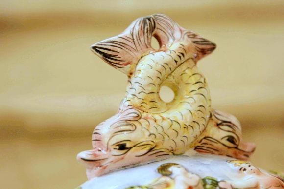 Невероятная супница - ваза ЛАДЬЯ Capodimonte