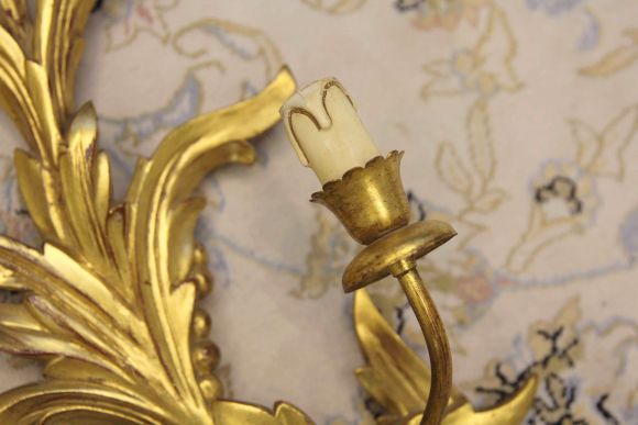 Шикарные настенные парные бра в стиле Рококо