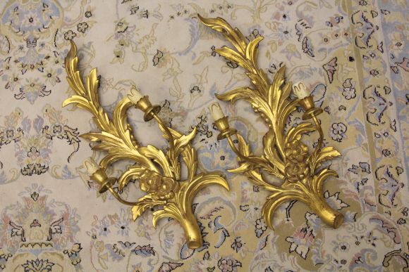 Шикарные настенные парные бра в стиле Рококо