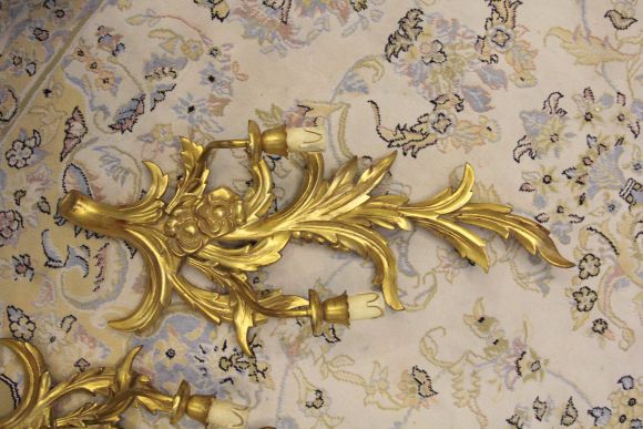 Шикарные настенные парные бра в стиле Рококо