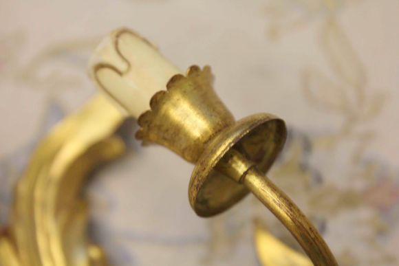 Шикарные настенные парные бра в стиле Рококо