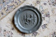Оловянная тарелка - житель леса - Благородный Олень