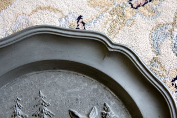 Оловянная тарелка - житель леса - Благородный Олень