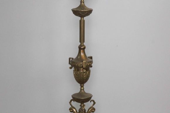 Напольный старинный торшер. Европа. Начало 20 века