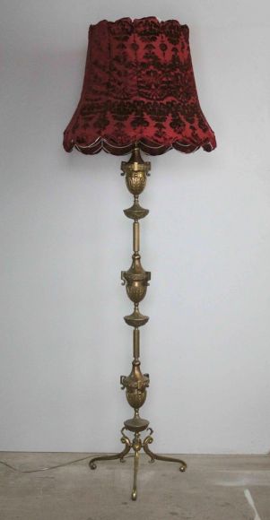 Напольный старинный торшер. Европа. Начало 20 века