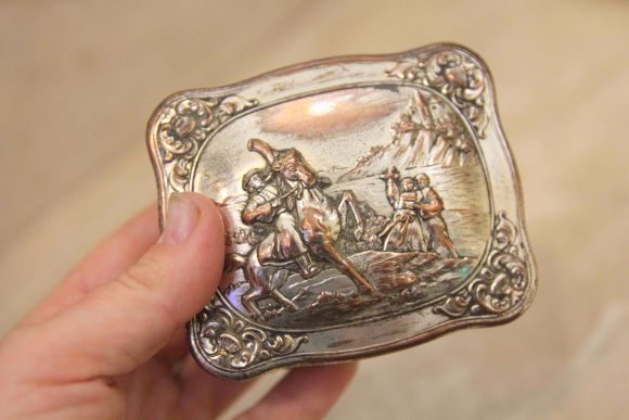 Мужская шкатулка с бархатом "Хорошая новость!"