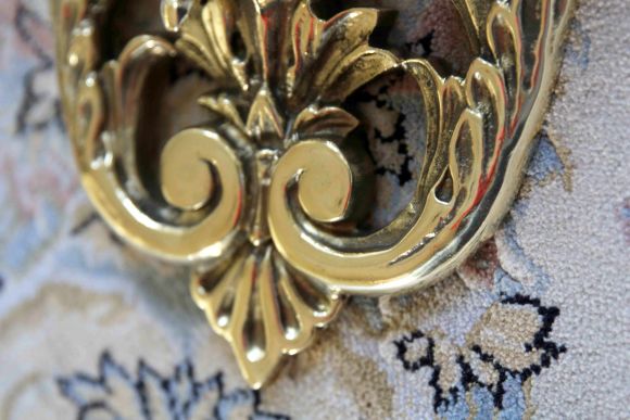 Потрясающие массивные бра на 3 свечи сделаны из латуни