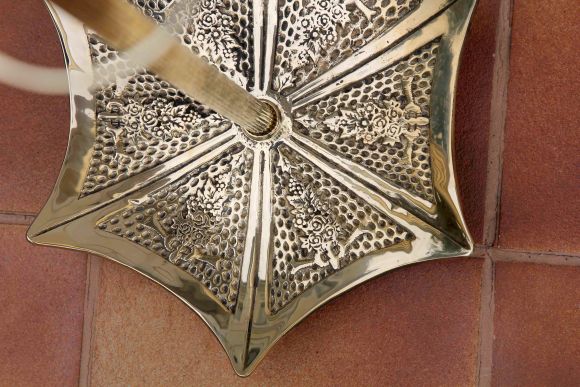 Антикварная зонтница в стиле ар-деко, латунь