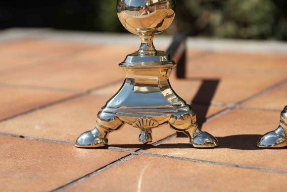 Великолепные старинные таганы для камина. Европа. Начало 20 века