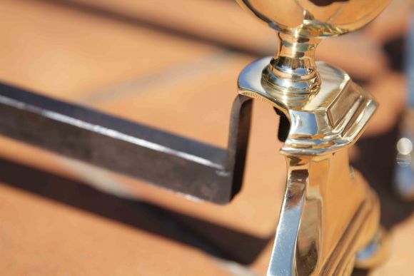 Великолепные старинные таганы для камина. Европа. Начало 20 века