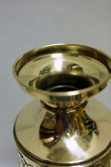 Антикварная латунная ваза. Европа