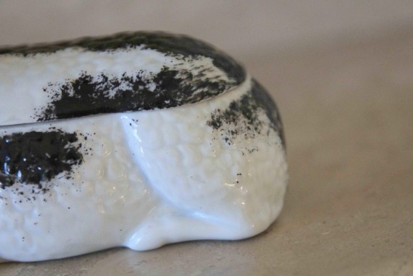 Кузнецовский фарфор масленка. Россия