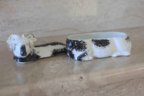 Кузнецовский фарфор масленка. Россия