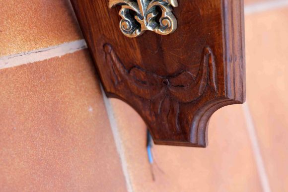 Антикварный каретный фонарь - бра