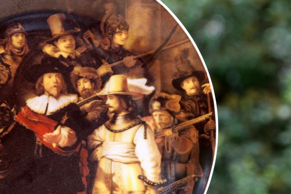 "Ночной дозор" Рембрандт. Большая декоративная тарелка